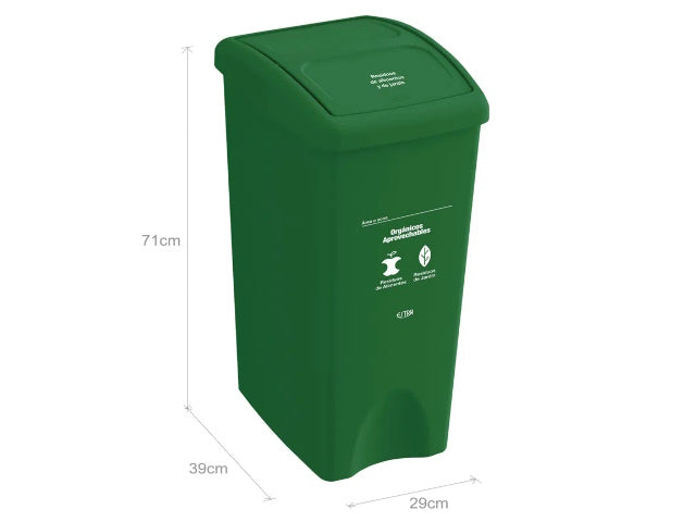 Papelera de reciclaje Amatista (40L) - Serrano Equipament